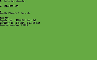 Galactica atari screenshot